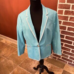 The Limited Teal Blazer SZ L